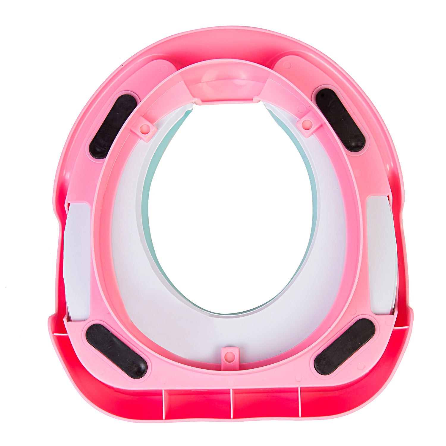 Animals Blue And Pink Potty Seat With Handle And Back Support - Baby Moo