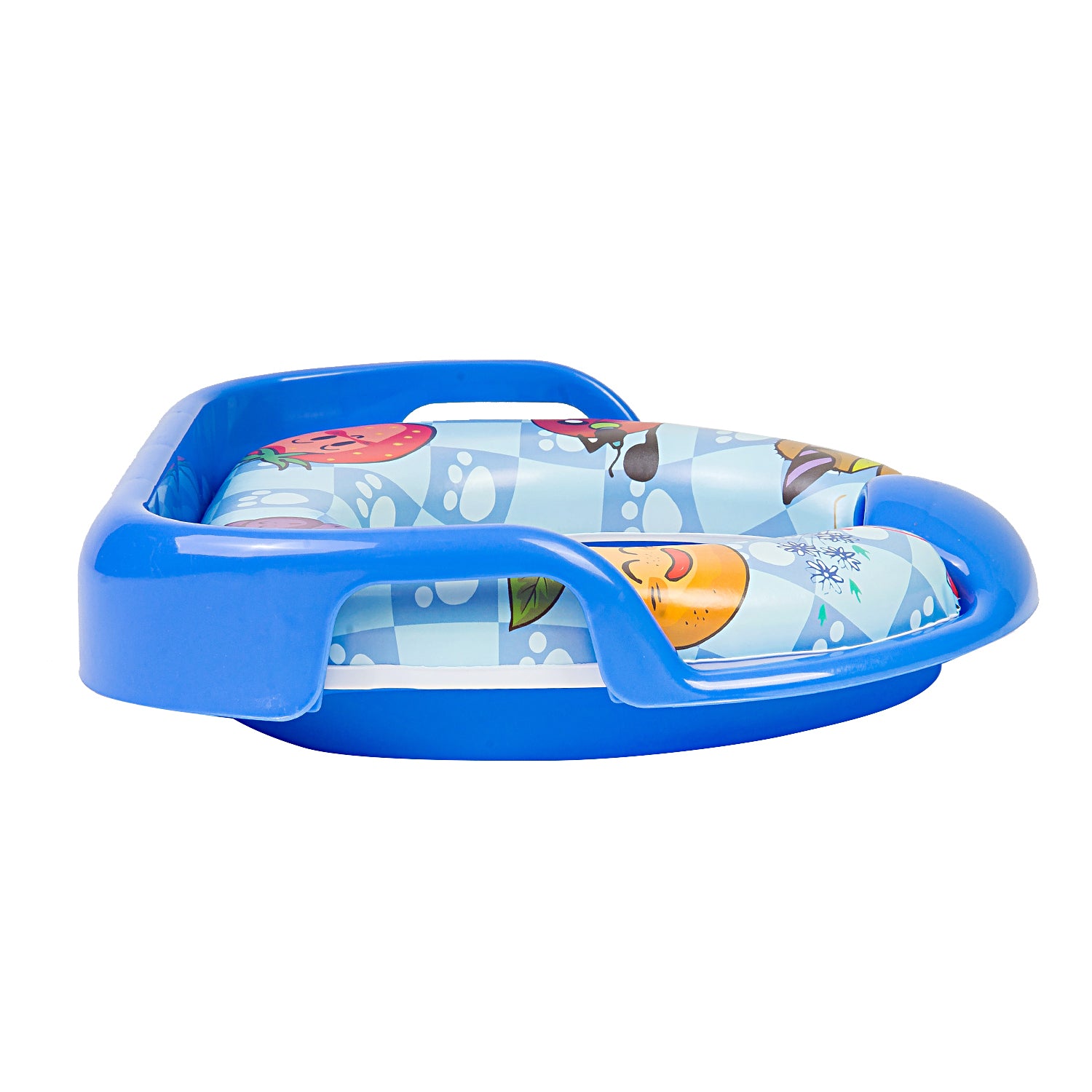Fruits Blue Potty Seat With Handle And Back Support - Baby Moo