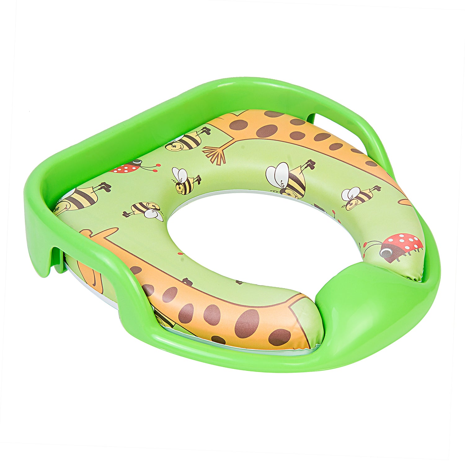 Giraffe Green Potty Seat With Handle And Back Support - Baby Moo