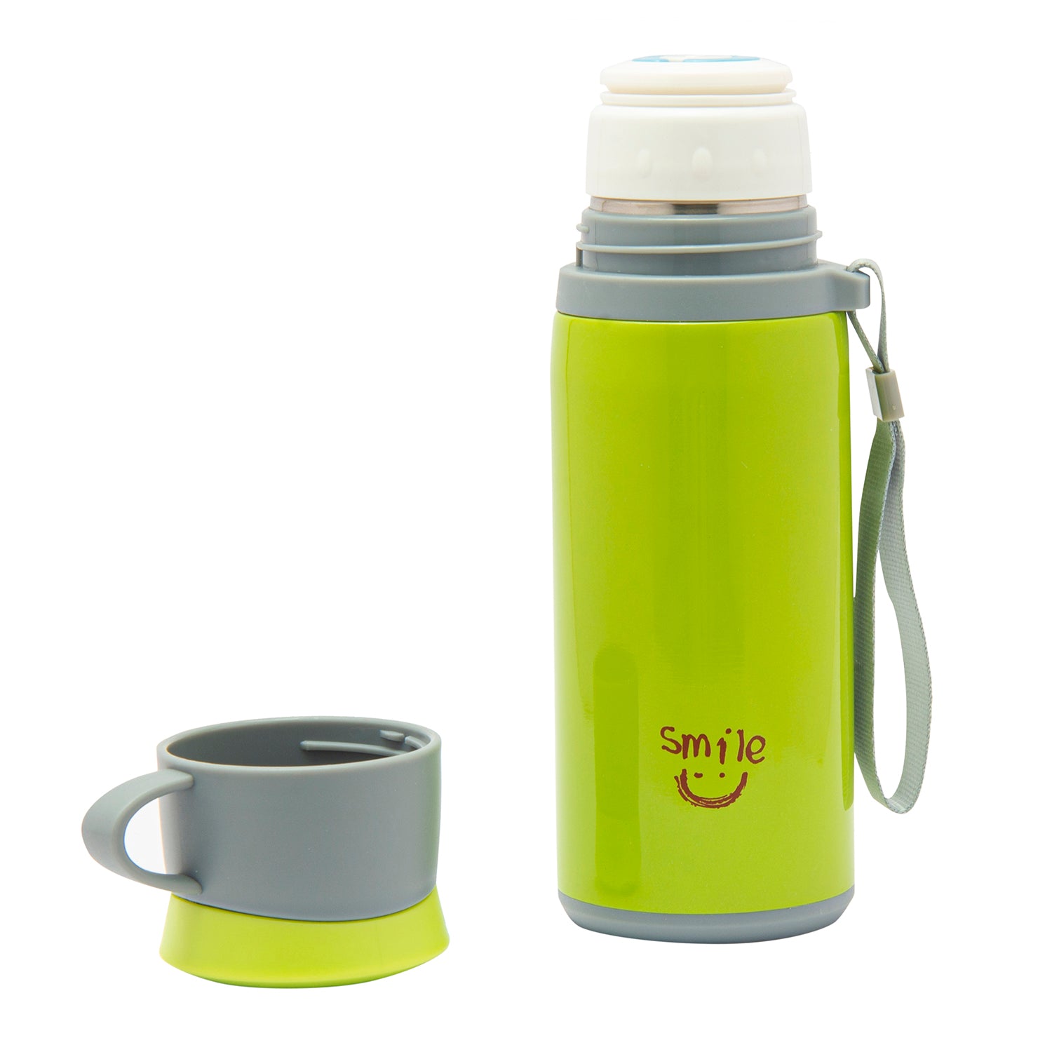 Solid Green 350 ml Stainless Steel Flask - Baby Moo