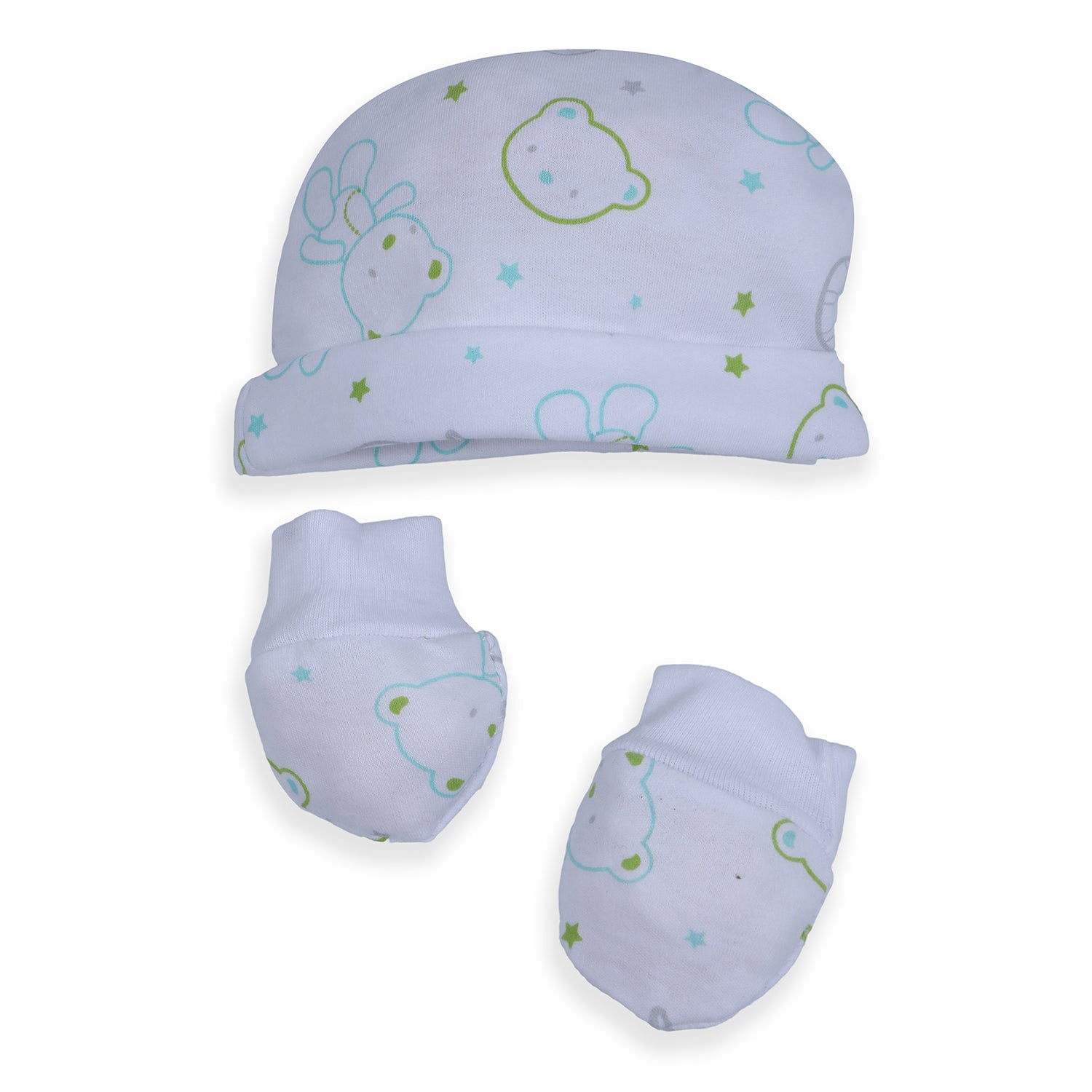 Baby Moo Papa Bear Infant Soft 5 pcs Romper Gift Set - White