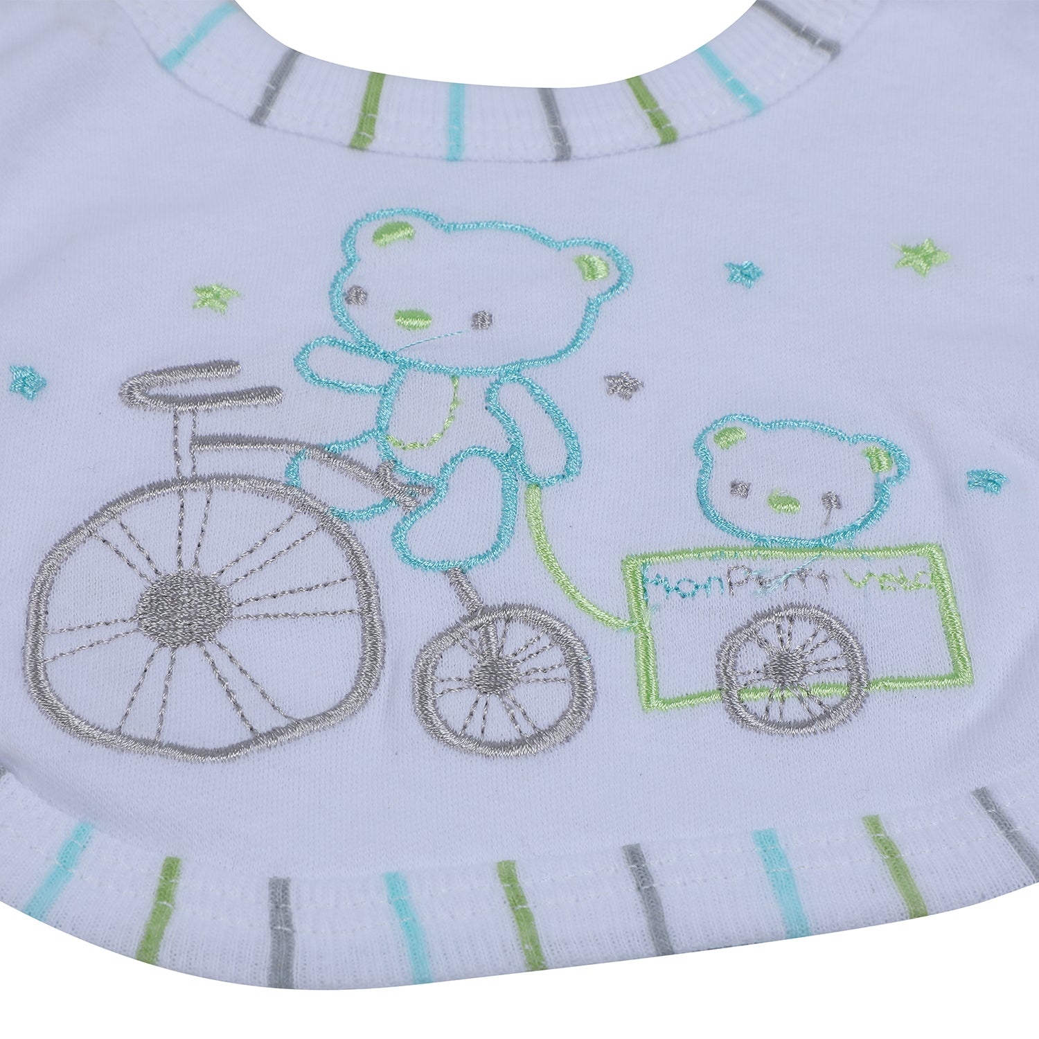 Baby Moo Papa Bear Infant Soft 5 pcs Romper Gift Set - White - Baby Moo